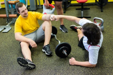 Cvičenie vo Fitlandii s kolegami