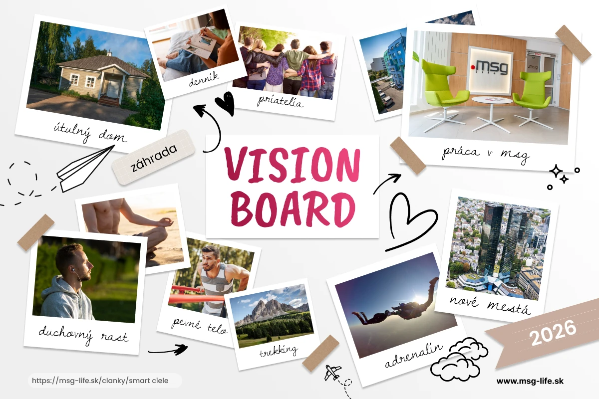 Vision board pre tvoje smart ciele – msg life Slovakia Vision board pre tvoje smart ciele
